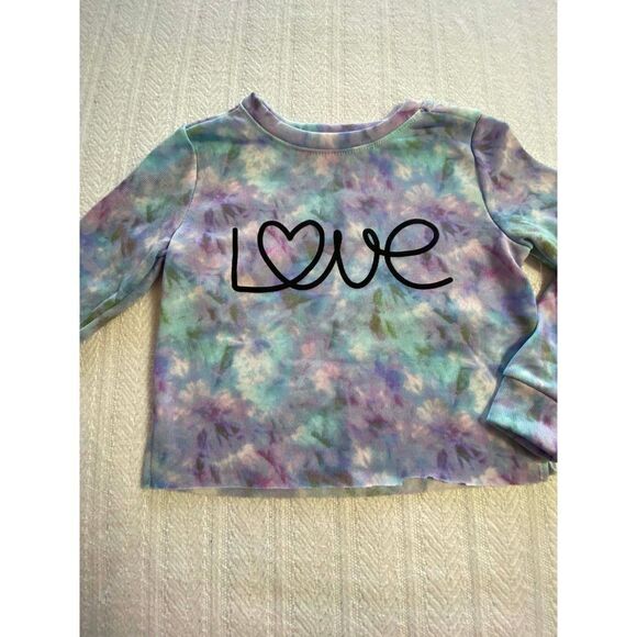 VIGOSS Girls Size 4 LOVE 2-Piece Pajama Set - Picture 2 of 4